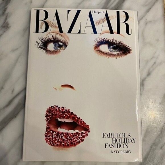 Bazaar Magazine Katy Perry Swarovski Crystals Ltd. Edition December - Picture 1 of 9